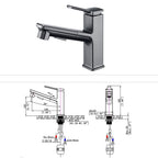 Modern Vessel Faucet Copper Solid Color Single Handle Vessel Faucet