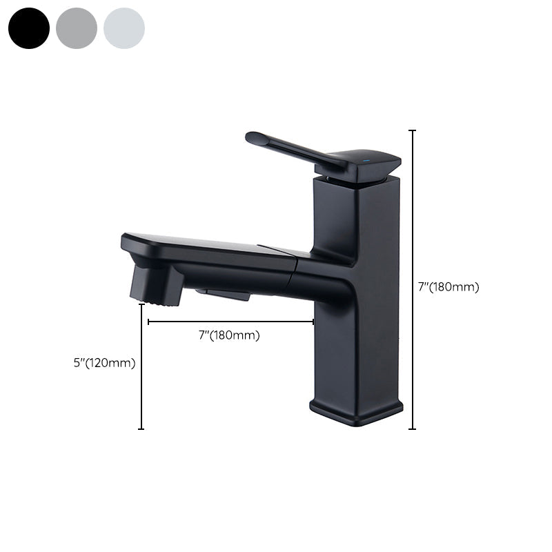 Modern Vessel Faucet Copper Solid Color Single Handle Vessel Faucet