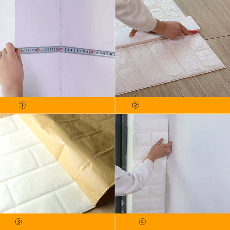Modern Panel PVC 3D-embossed Self-adhesive Waterproof Interior Cladding