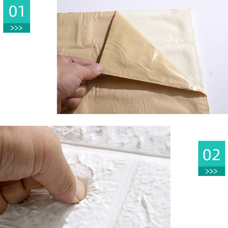 Modern Panel PVC 3D-embossed Self-adhesive Waterproof Interior Cladding