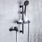 Brass Wall-Mounted Shower System Single Handle Shower with Lever Handle