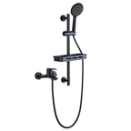 Brass Wall-Mounted Shower System Single Handle Shower with Lever Handle