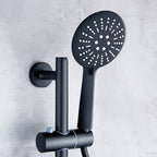 Brass Wall-Mounted Shower System Single Handle Shower with Lever Handle