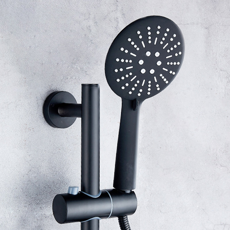 Brass Wall-Mounted Shower System Single Handle Shower with Lever Handle