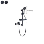Brass Wall-Mounted Shower System Single Handle Shower with Lever Handle