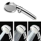 Contemporary 3 Settings Shower Head Combination Round Shower Combo