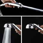 Contemporary 3 Settings Shower Head Combination Round Shower Combo