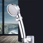 Contemporary 3 Settings Shower Head Combination Round Shower Combo