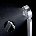 Contemporary Wall-Mounted Shower Head Combination Chrome Round Hand Shower
