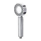 Contemporary Wall-Mounted Shower Head Combination Chrome Round Hand Shower