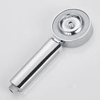 Contemporary Wall-Mounted Shower Head Combination Chrome Round Hand Shower