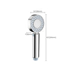 Contemporary Wall Mounted Showerhead Combination Chrome Round Hand Shower