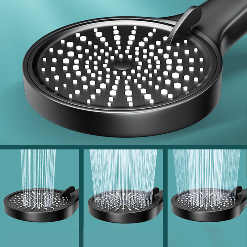 Contemporary Round Shower Head Pure Color Hand Shower