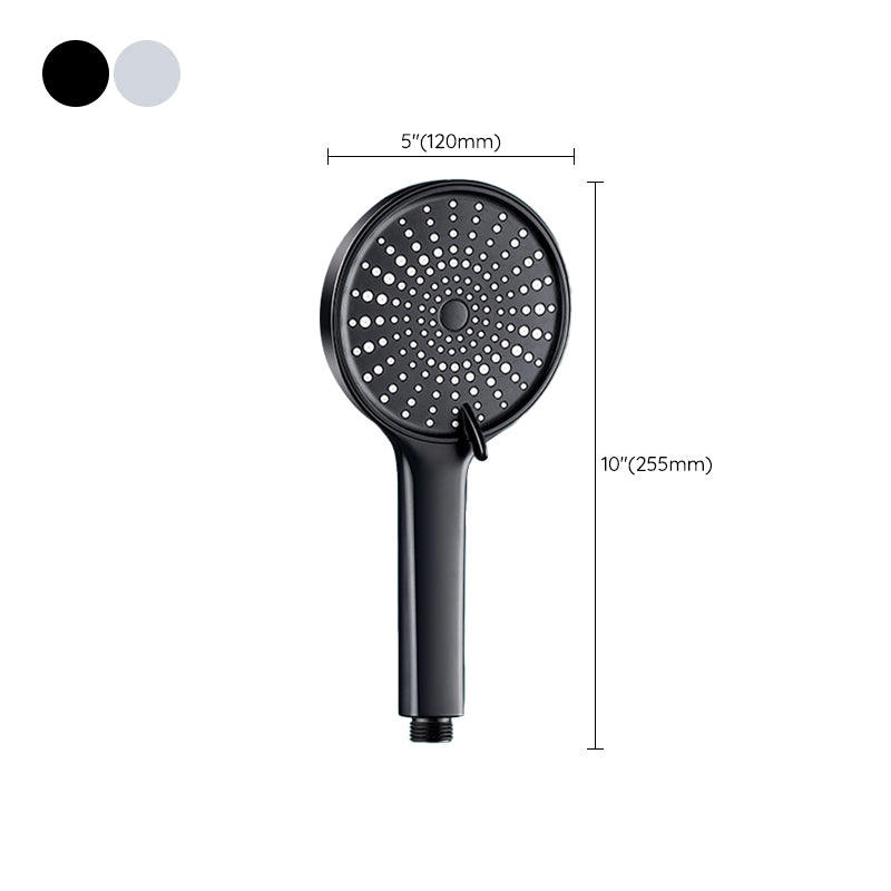 Contemporary Round Shower Head Pure Color Handheld Shower