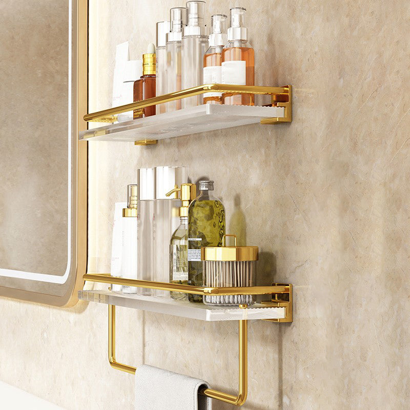 Modern Silver/Gold Bathroom Hardware Set Bathroom Shelf Bathroom Set