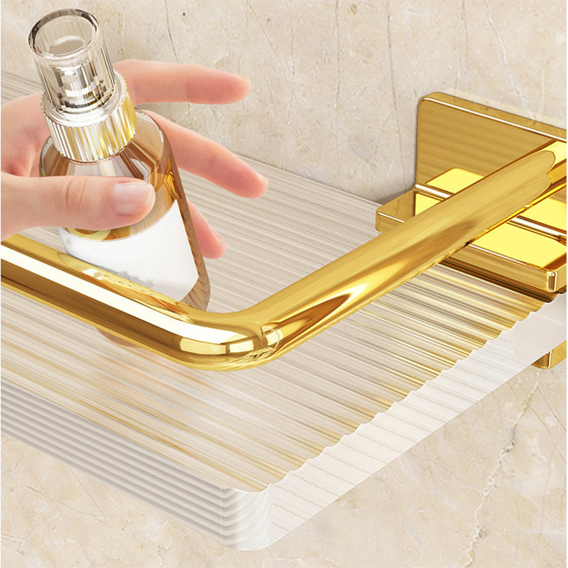 Modern Silver/Gold Bathroom Hardware Set Bathroom Shelf Bathroom Set