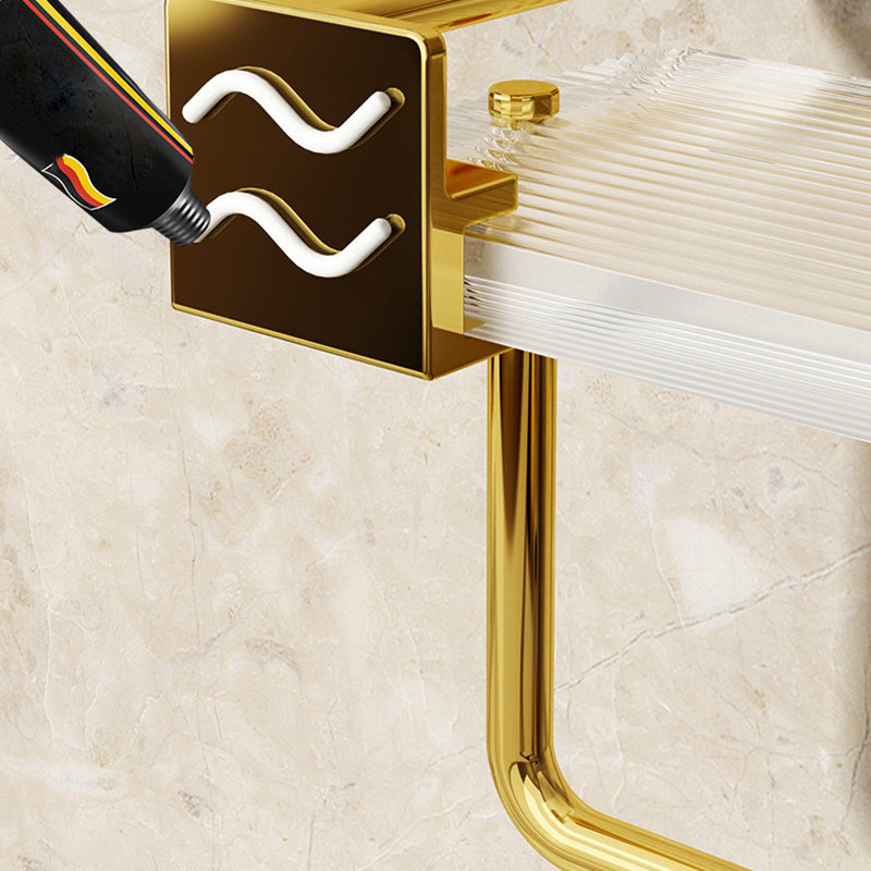 Modern Silver/Gold Bathroom Hardware Set Bathroom Shelf Bathroom Set