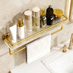 Modern Silver/Gold Bathroom Hardware Set Bathroom Shelf Bathroom Set