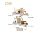 Modern Silver/Gold Bathroom Hardware Set Bathroom Shelf Bathroom Set