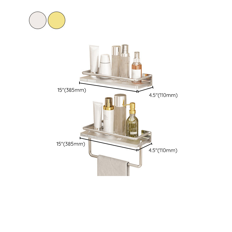 Modern Silver/Gold Bathroom Hardware Set Bathroom Shelf Bathroom Set