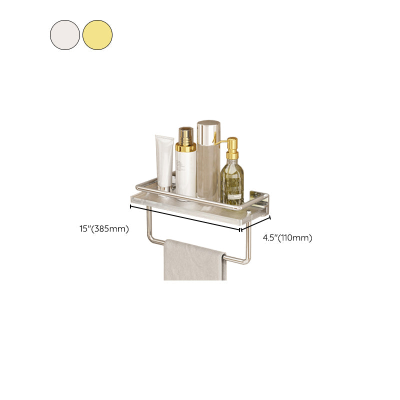 Modern Silver/Gold Bathroom Hardware Set Bathroom Shelf Bathroom Set