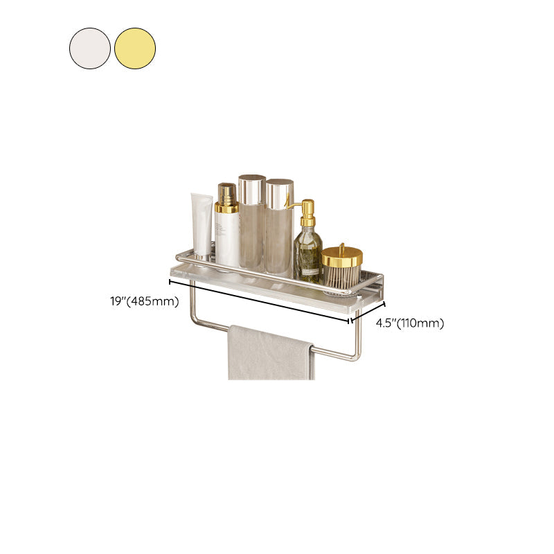 Modern Silver/Gold Bathroom Hardware Set Bathroom Shelf Bathroom Set