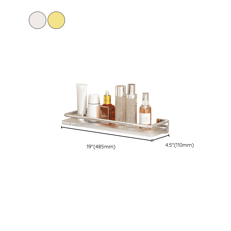 Modern Silver/Gold Bathroom Hardware Set Bathroom Shelf Bathroom Set
