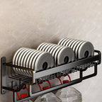 Modern black metal bath hardware set towel bar bathroom hardware set