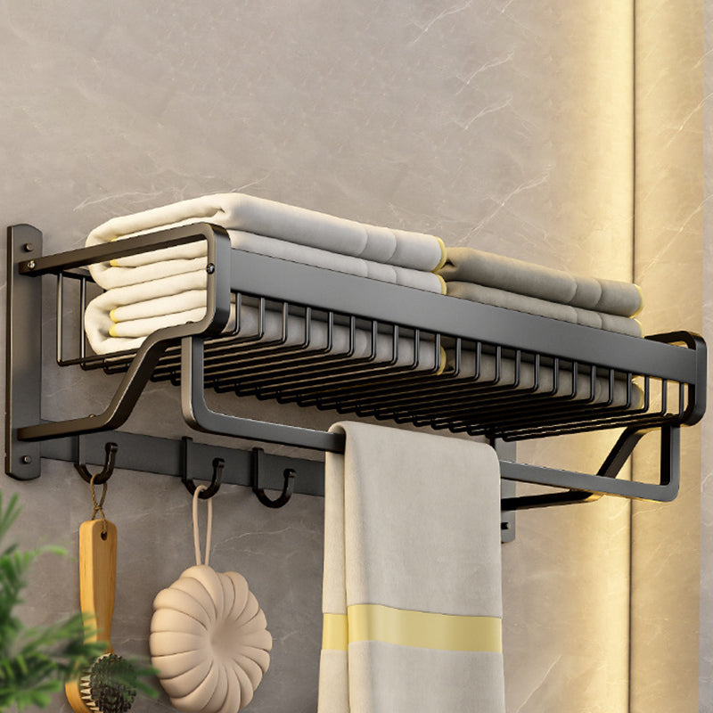 Modern black metal bath hardware set towel bar bathroom hardware set