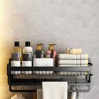 Modern black metal bath hardware set towel bar bathroom hardware set