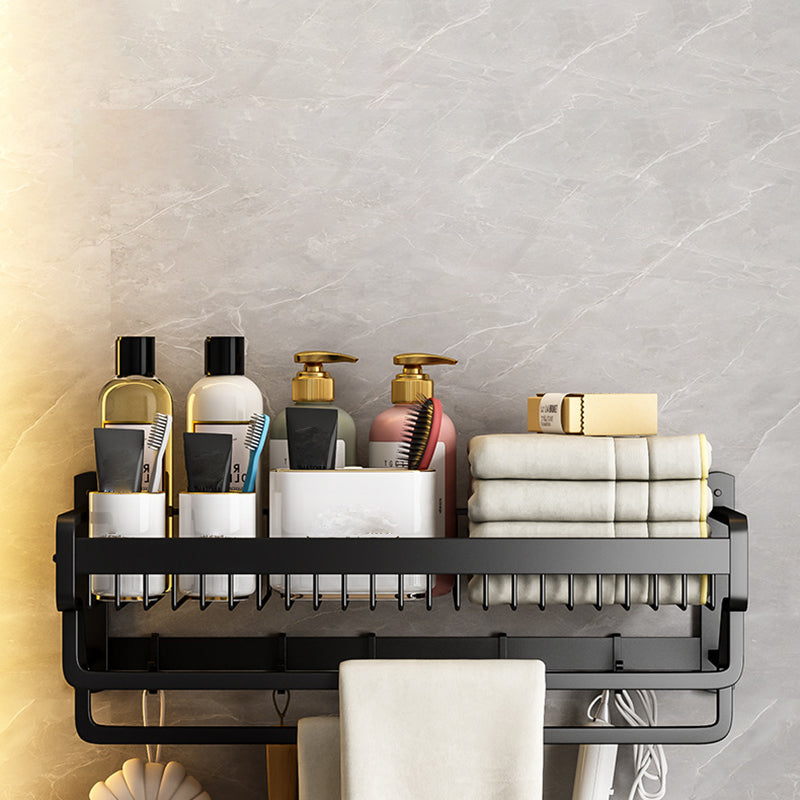 Modern black metal bath hardware set towel bar bathroom hardware set