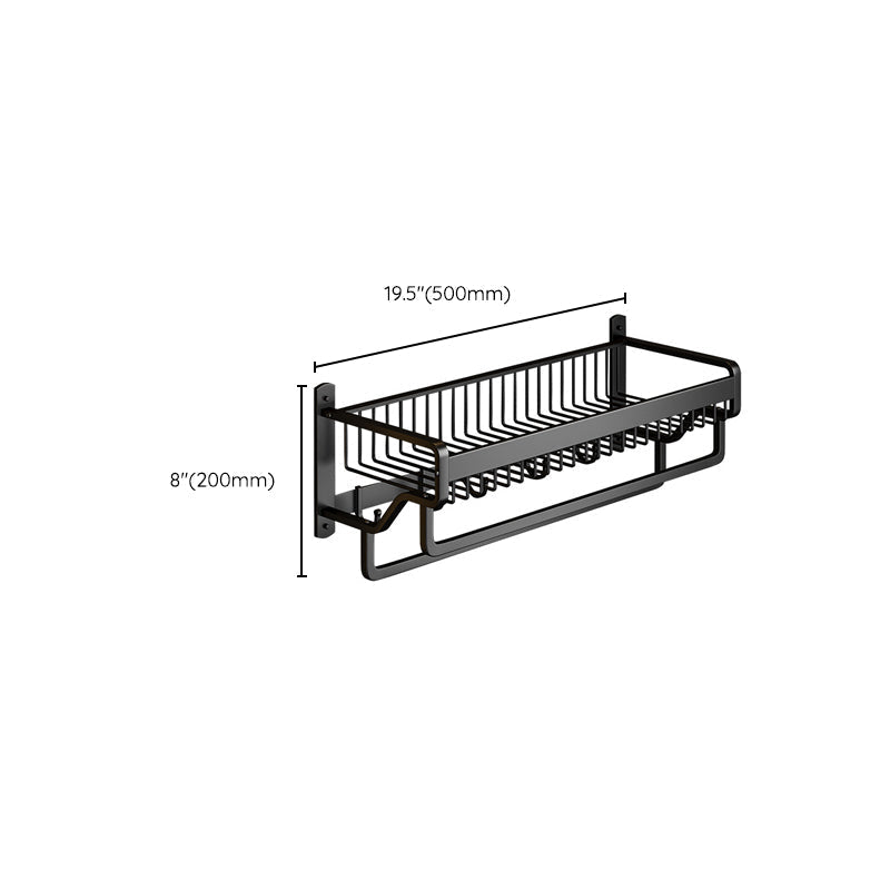Modern black metal bath hardware set towel bar bathroom hardware set