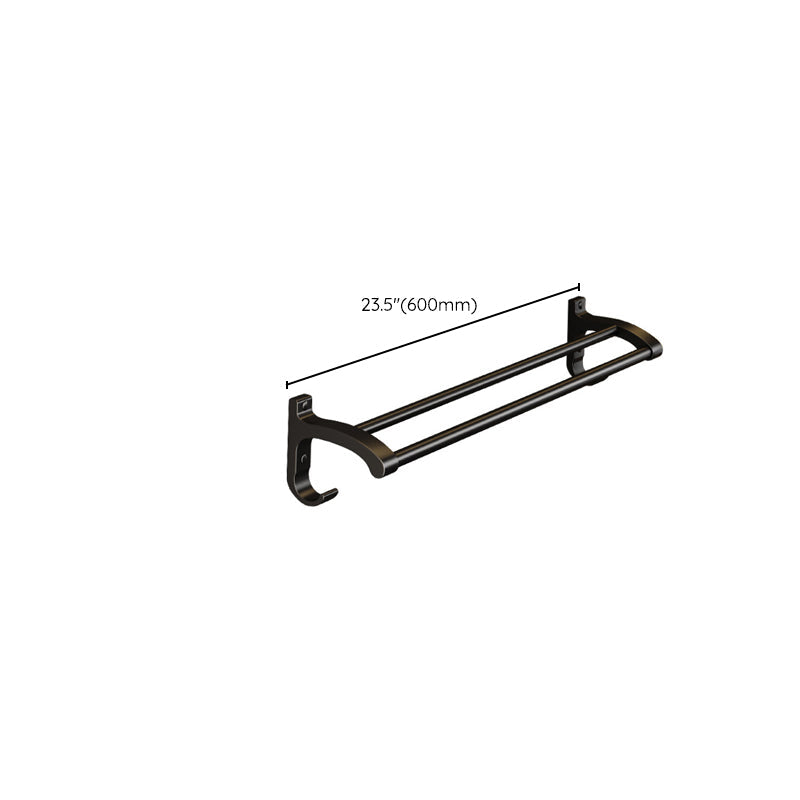 Modern black metal bath hardware set towel bar bathroom hardware set