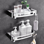 Modern Bathroom Hardware Set Silver Bathroom Shelf Bathroom Hardware Set