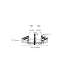Modern Bathroom Hardware Set Silver Bathroom Shelf Bathroom Hardware Set