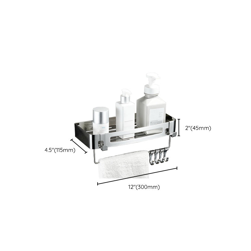 Modern Bathroom Hardware Set Silver Bathroom Shelf Bathroom Hardware Set