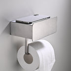 2-piece Stainless Steel Classic Bathroom Accessory Set Black & Chrome Paper Holder