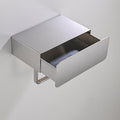 2-piece Stainless Steel Classic Bathroom Accessory Set Black & Chrome Paper Holder