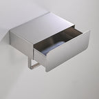 2-piece Stainless Steel Classic Bathroom Accessory Set Black & Chrome Paper Holder