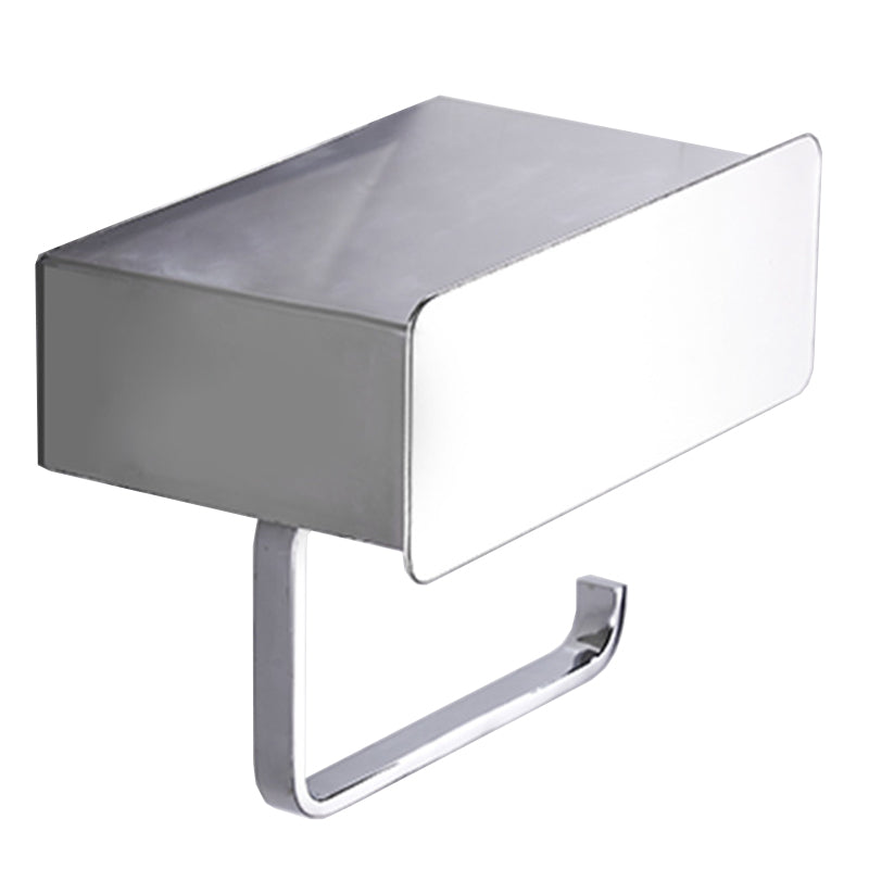 2-piece Stainless Steel Classic Bathroom Accessory Set Black & Chrome Paper Holder
