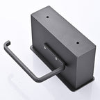 2-piece Stainless Steel Classic Bathroom Accessory Set Black & Chrome Paper Holder