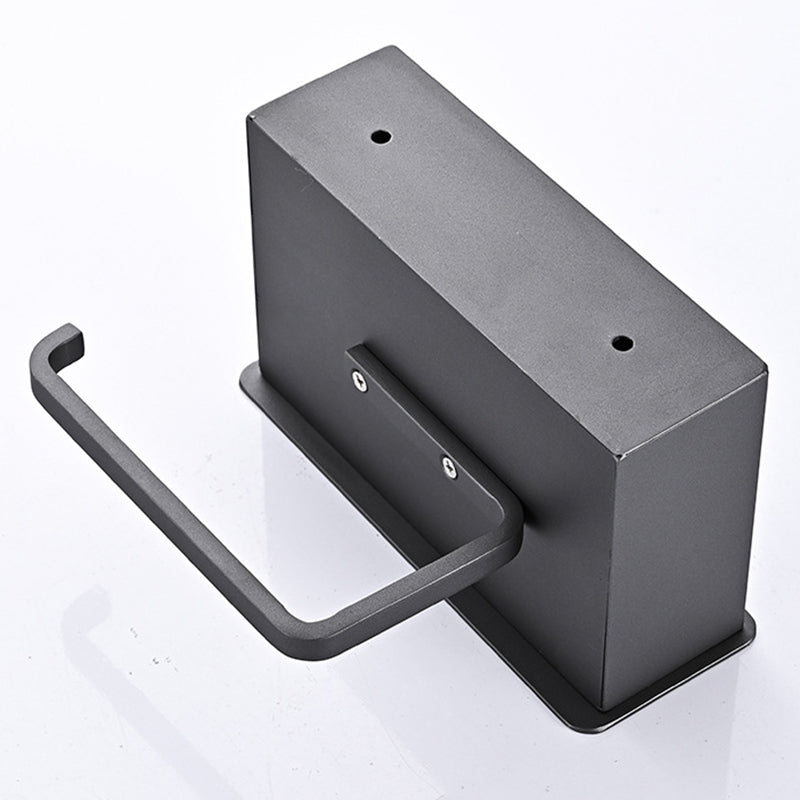 2-piece Stainless Steel Classic Bathroom Accessory Set Black & Chrome Paper Holder