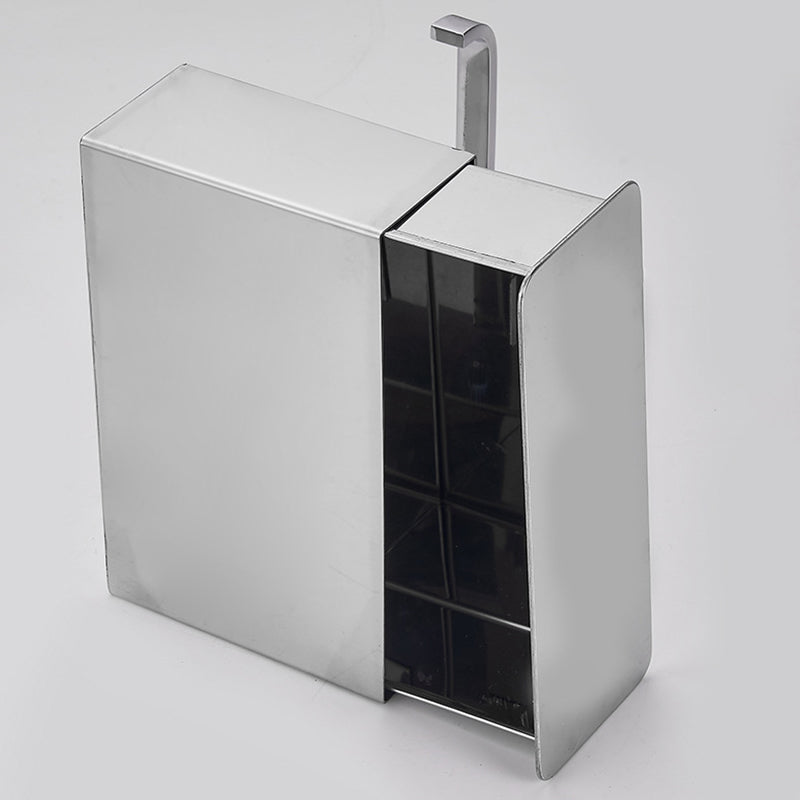 2-piece Stainless Steel Classic Bathroom Accessory Set Black & Chrome Paper Holder
