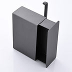 2-piece Stainless Steel Classic Bathroom Accessory Set Black & Chrome Paper Holder