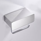 2-piece Stainless Steel Classic Bathroom Accessory Set Black & Chrome Paper Holder