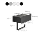 2-piece Stainless Steel Classic Bathroom Accessory Set Black & Chrome Paper Holder