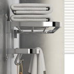 Chrome Modern Bathroom Hardware Set Stainless Steel Towel Hook/Towel Rail & Bathroom Shelf