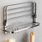 Chrome Modern Bathroom Hardware Set Stainless Steel Towel Hook/Towel Rail & Bathroom Shelf