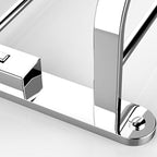 Chrome Modern Bathroom Hardware Set Stainless Steel Towel Hook/Towel Rail & Bathroom Shelf