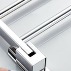 Chrome Modern Bathroom Hardware Set Stainless Steel Towel Hook/Towel Rail & Bathroom Shelf